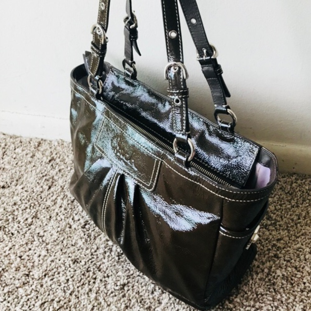 Coach Brown Leather Satchel - Picture 2 of 8